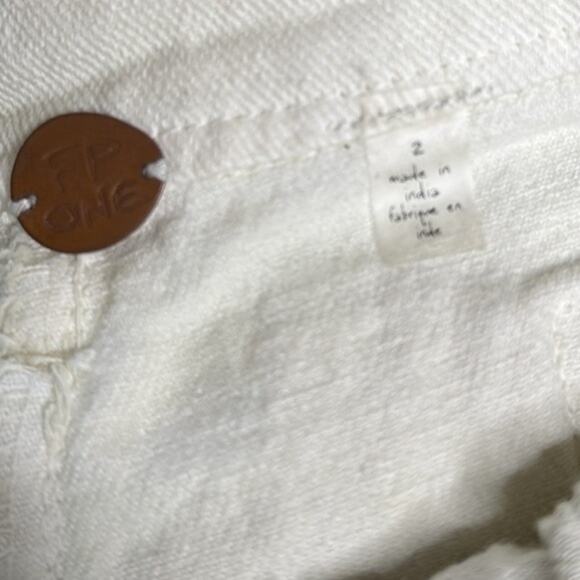 Free People Mint Green Peyton Distressed Denim Skirt - Picture 4 of 9